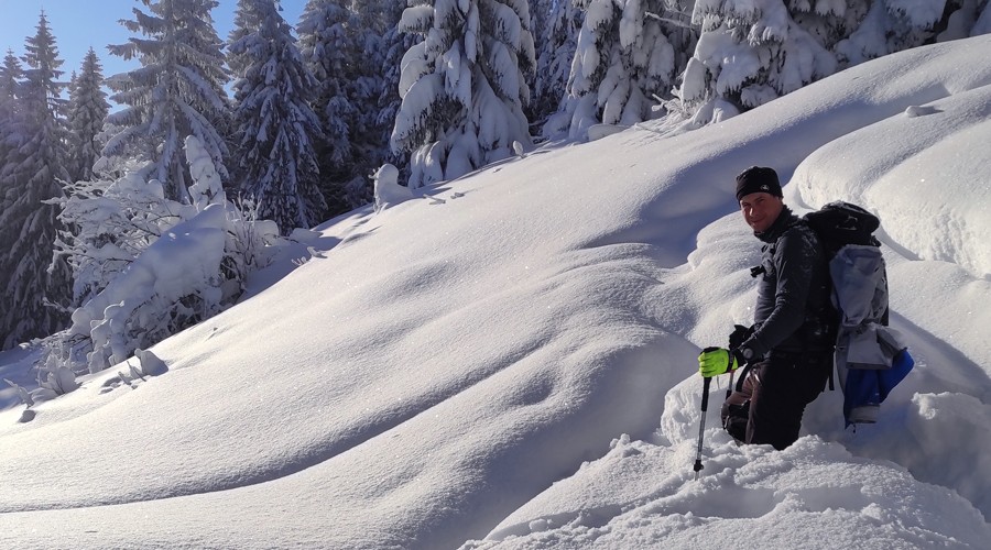 Warunki zimowe do jazdy na nartach i skiturach - Korbielów, Beskid